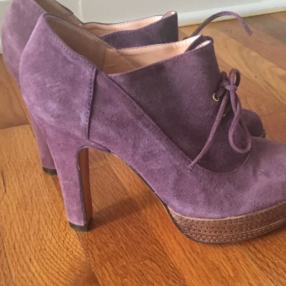 Anthro | Luiza Barcelos Suede Platform Bootie - Picture 4 of 8